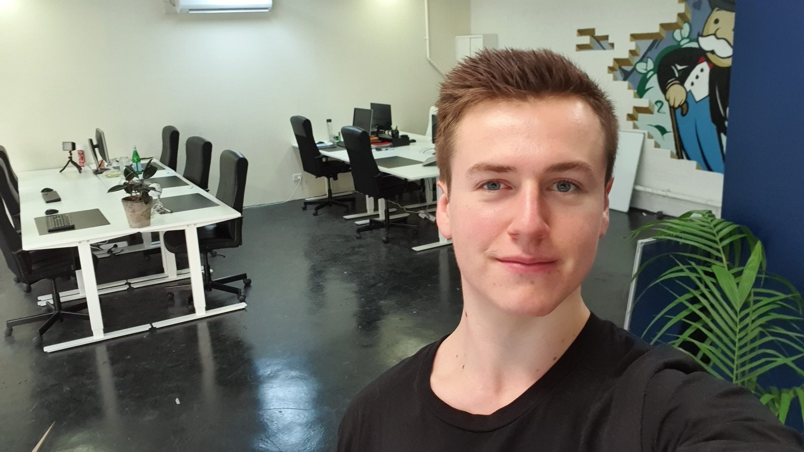 Lachie in the second office